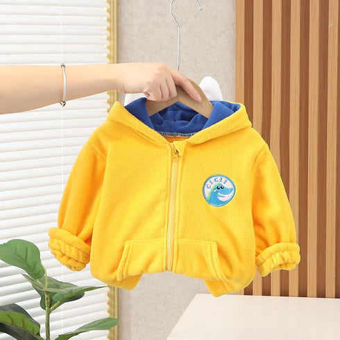 Boys' Winter Thickened Cardigan Top