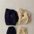 Cherry Jacket Pants Set Baby Wave Strip Two-Piece Set