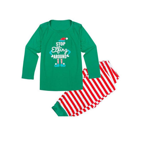 Home Furnishing Parent Dress Full Home Furnishing Printed Christmas Pajamas Set
