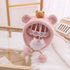 Autumn and winter bear baby warm ear protection plush cap 17.3-19.6 inches