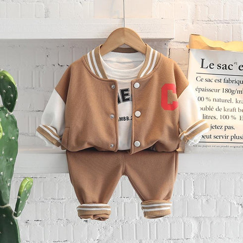 Boys spring suit three-piece set