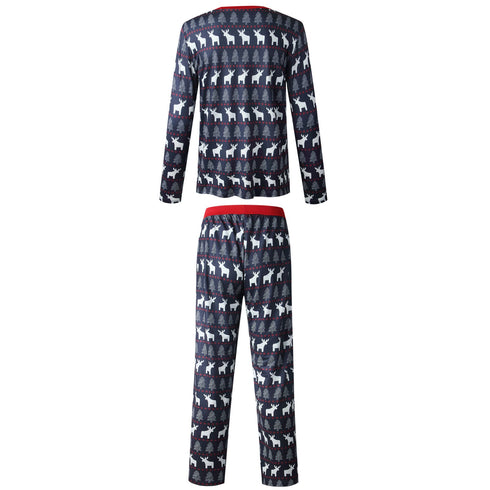 Christmas parents wear home clothes