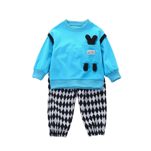 Children's Spring and Autumn Long Sleeve Wear Two-Piece Set