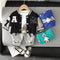 Spring and Autumn Boys Sports Baseball Suit Two-Piece Set