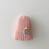 Baby patch smiley candy-colored wool hat smiley cone hat