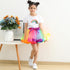 Summer New New Upgrade Plus Lined Mesh Rainbow Skirt Girl Skirt