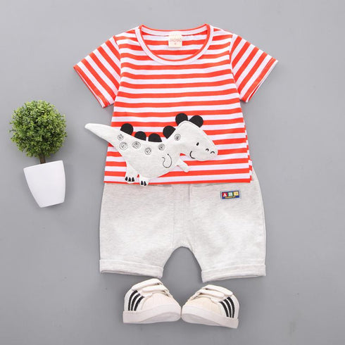 Boy's Dinosaur Short Sleeve Set