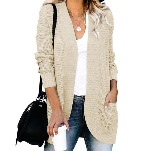 Large Pocket Sweater Cardigan