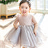 New Girl Sleeveless Mesh Fleece Dress Princess Dress Short Flower Dress
