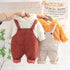 Baby winter velvet suit