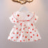Baby Girl Dress 2022 Summer New Girl Strawberry Embroidered Dress