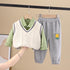 Boys spring and autumn long sleeve sweater set of three