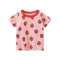 Summer girls new strawberry short sleeves