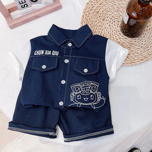 Boys Summer Suit Two-Piece Set