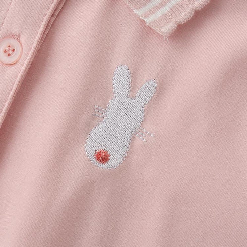 Summer New Girls Dress Short Sleeve Embroidered POLO Dress