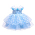 Princess Dress Wave Point Bow Full Dress