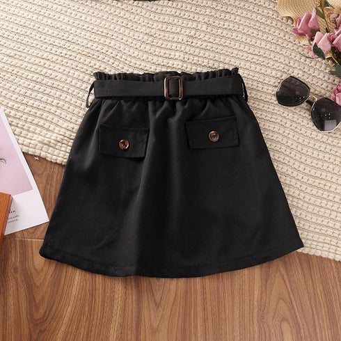 Girls Summer Bow Flying Sleeve Shorts Set