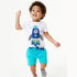 Summer boy rocket short sleeve suit