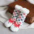 Children's Christmas socks lamb velvet coral fleece socks children's floor socks plus velvet baby socks non-slip