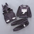 Winter children's velvet suit set of three