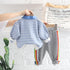 Spring and Autumn Boys Long Sleeve Pants Set Two-Piece Set