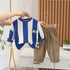 Spring and Autumn Boys Long Sleeve Set Two-Piece Set