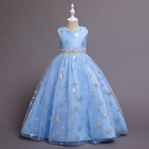 Children's Christmas Dress Princess Dress Long catwalk dress