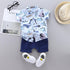 Summer Boys Dinosaur Print Short Sleeve Set