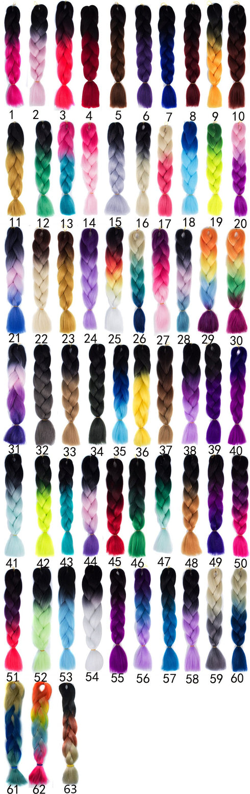 Chemical fiber big braid wig color dirty braid