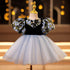 Girl's Fluffy Dress Princess Dress Baby's One-year-old Dress Girl's Fluffy Dress Party Performance Dress