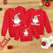 Christmas Dwarfs Creative Funny Printed Crewneck Jacket Parents and Children Parent-Child Series