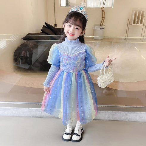 Girls' Fall/Winter Dress Princess Dress Paggy Dress