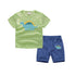 Boys' Summer Dinosaur Cartoon Short Sleeve Shorts Set
