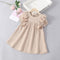 Summer Girls Solid Color Simple Dress