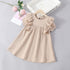 Summer Girls Solid Color Simple Dress