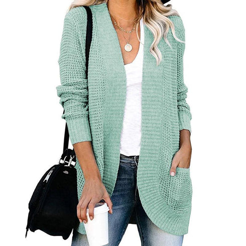 Large Pocket Sweater Cardigan