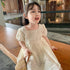 Girls Dress Summer Dress New Girls Cotton Dress Embroidered Hollow Princess Dress
