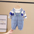 Baby Denim Strap Two-Piece Set