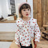 Korean children's shirt spring and autumn long sleeve white jacket