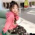 Spring And Autumn Girls' Hooded Printed Foreign Style Sweater