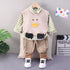 Spring and Autumn Boys' Vest Three-Piece Set