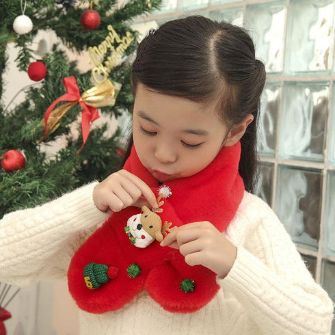 Children's Plush Christmas Scarf