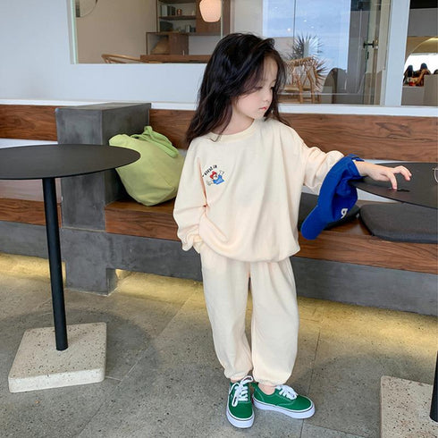 Girls' Spring And Autumn Comfort Suit