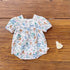 Printed Bubble Sleeve Wrap Fart Skirt Summer Infant / Toddler Creeper Thin BABY BODYSUIT