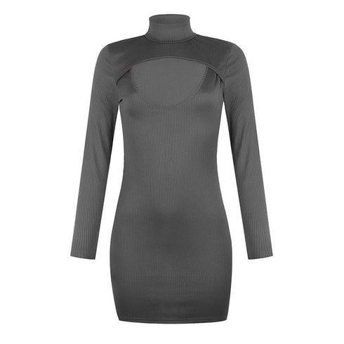 Slim-Fit Long-Sleeve Dress
