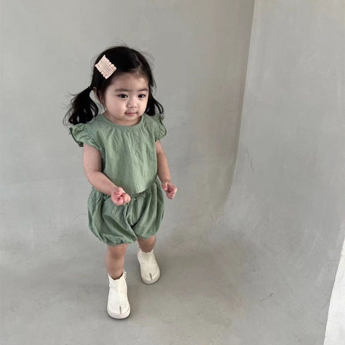 Baby Fly SLEEVE TOP SHORTS Cute Suit