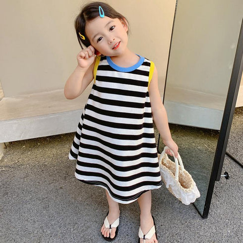 Summer Girl's Striped vest Dress