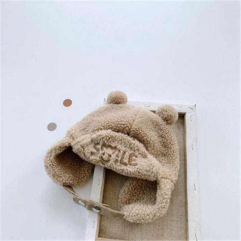 Autumn and winter warm out hat scarf one plus velvet ear protection cap 18.8-19.6 inches