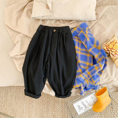 Children's Solid Wide Leg Pants