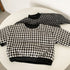 Children's Plaid Cotton Clothes with Cashmere Thickened Turtleneck